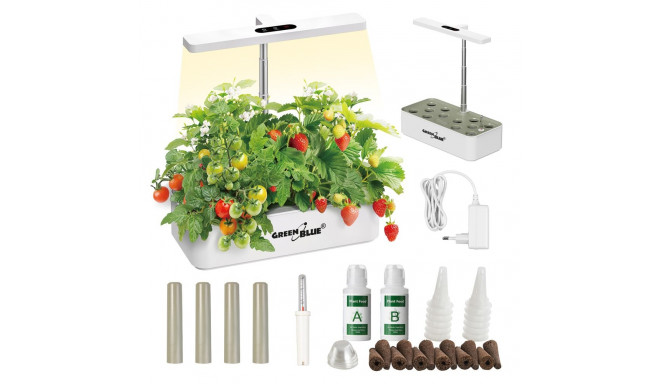 Intelligentne sisetaimede kasvatamise süsteem GreenBlue, SMART lillepott, maht 4L, 220-240V AC 50/60