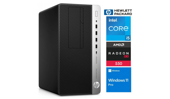 HP 600 G5 MT i5-9500 32GB 512SSD M.2 NVME RX550 4GB WIN11Pro