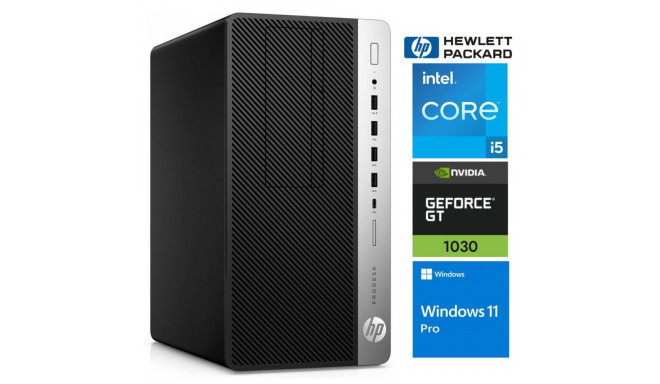 HP 600 G5 MT i5-9500 32GB 128SSD M.2 NVME GT1030 2GB WIN11Pro