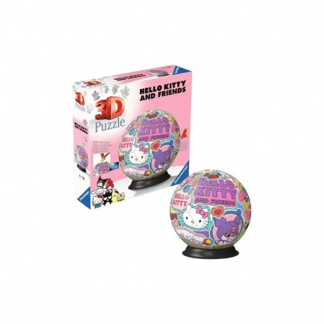 Puzzle 3D Ball 72 pieces Hello Kitty