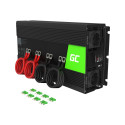 Greencell auto vooluinverter konverter 12V kuni 230V 2000W/4000W puhas siinus