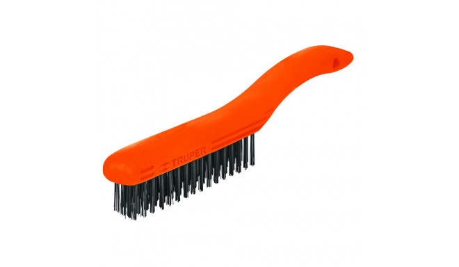 Wire brush, 28cm, 4x16 rows, wire 0.4mm Truper®