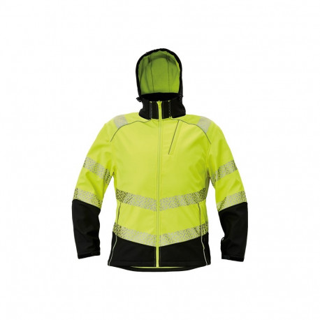 Cerva Knoxfield profi softshell Hi-Vis kollane 2XL