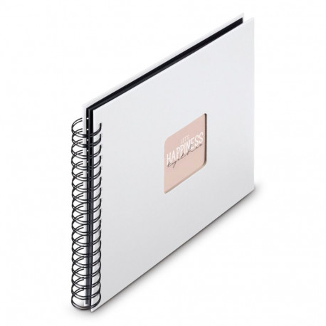 Hama  Fine Art  Spiral weiß 28x24 50 schwarze Seiten    9846