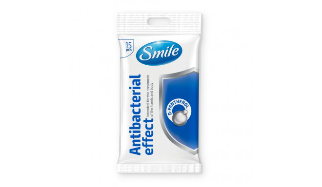 Smile antibakteriaalsed niisked salvrätikud, pantenool, 15tk