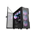 Darkflash DK431 Mesh computer case (black) + 4 ARGB fans