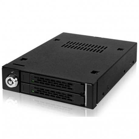 IcyDock HDD enclosure MB992SK-B 2.5" Dual-Bay SATA 6GBit/s, black