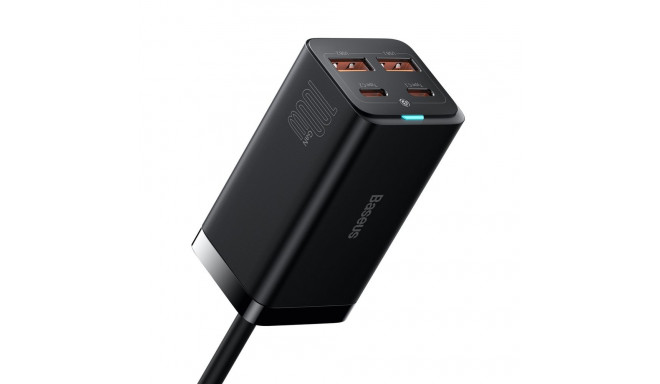 Baseus GaN3 Pro fast universal GaN charger 2 x USB Type C / 2x USB 100W PD3.0, QC4.0 +, AFC black (C