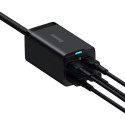 Baseus GaN3 Pro fast universal GaN charger 2 x USB Type C / 2x USB 100W PD3.0, QC4.0 +, AFC black (C Baseus GaN3 Pro fast universal GaN charger 2 x USB Type C / 2x USB 100W PD3.0, QC4.0 +, AFC black (C
