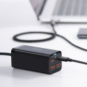 Baseus GaN3 Pro fast universal GaN charger 2 x USB Type C / 2x USB 100W PD3.0, QC4.0 +, AFC black (C Baseus GaN3 Pro fast universal GaN charger 2 x USB Type C / 2x USB 100W PD3.0, QC4.0 +, AFC black (C
