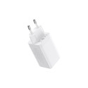 GaN 2xUSB C 1xUSB 65W fast charger Baseus GaN5 Pro + USB C - USB C 100W cable - white