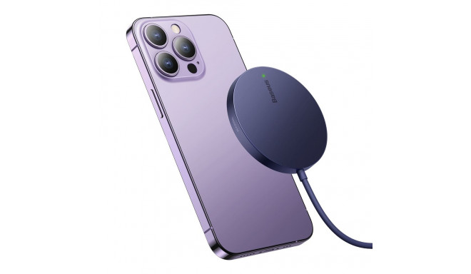 Baseus Simple Mini3 magnetic charger MagSafe Qi 15W purple