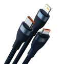 Baseus Flash Series Ⅱ 3in1 Fast Charging Cable USB-A to USB-C / Micro-USB / Lightning 66W 480Mbps 1.