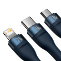 Baseus Flash Series Ⅱ 3in1 Fast Charging Cable USB-A to USB-C / Micro-USB / Lightning 66W 480Mbps 1.