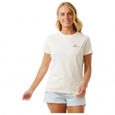 Lühikeste varrukatega T-särk, naiste Rip Curl Wild Bloom Valge