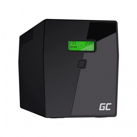 Green Cell katkematu toiteallikas UPS09 (UPS), liin-interaktiivne 3kVA 1400W 5 vahelduvvoolupesa