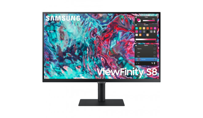 "68,6cm/27'' (3840x2160) Samsung ViewFinity S8 S27B800TGU 16:9 5ms IPS HDMI 2xThunderbolt4 VESA Pivo