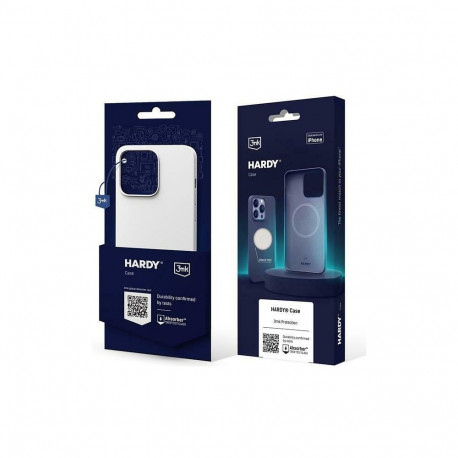 3MK Hardy Case iPhone 15 Plus / 14 Plus6.7" silver-white MagSafe