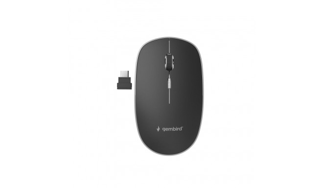 MOUSE USB-C OPTICAL WRL BLACK/SILENT MUSW-4BSC-01 GEMBIRD