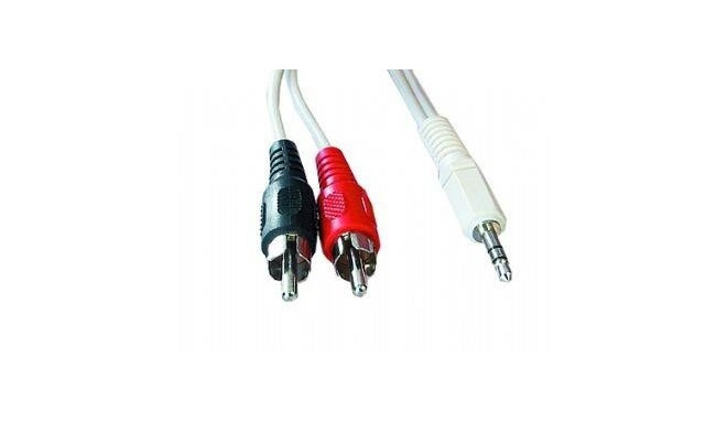 Gembird kaabel 3,5mm - 2xRCA 5m (CCA-458-5M)