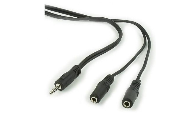 CABLE AUDIO SPLITTER 3.5MM/5M BLACK CCA-415 GEMBIRD