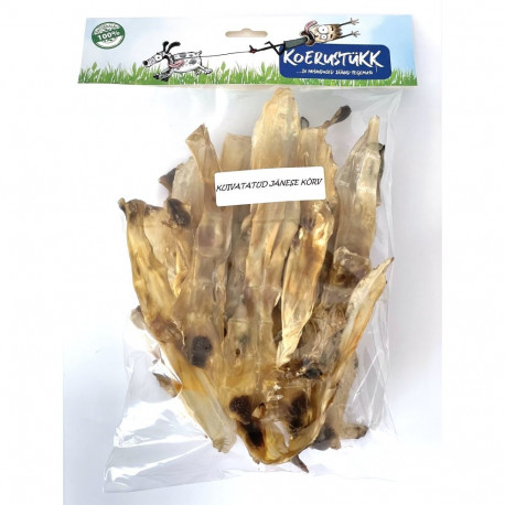 Koerustükk kuivatatud küüliku kõrvad koerale 1kg