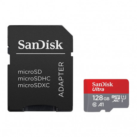 SANDISK Ultra microSDXC 128GB + SD Adapter 100MB/s Class 10 UHS-I