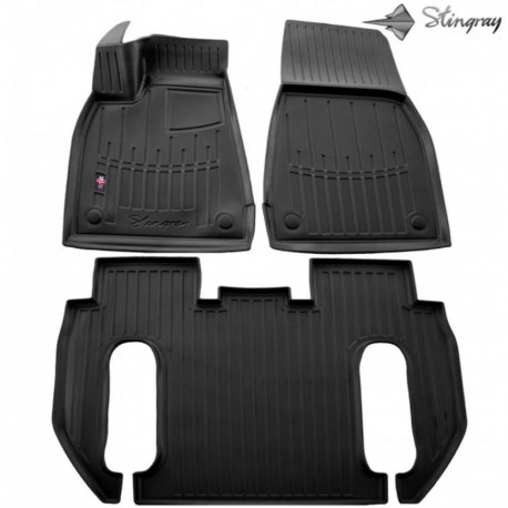 Tesla Model X 6istet 2015- 3D-kummimatid