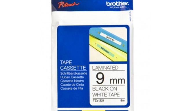 BROTHER TZE221 9 BLACK ON WHITE