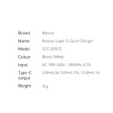 Baseus Super Si 1C fast wall charger USB Type C 25W Power Delivery Quick Charge white (CCSP020102)