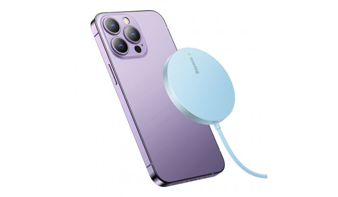 Baseus Simple Mini3 magnetic charger MagSafe Qi 15W blue