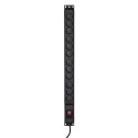 Power Strip - Activejet COMBO 12 Socket 1.5m Black