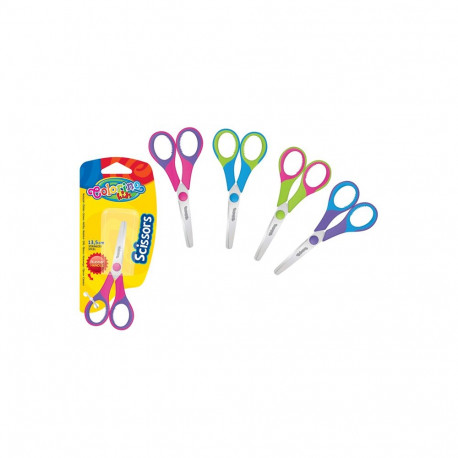 Käärid Colorino Kids 14 cm, kummist käepide