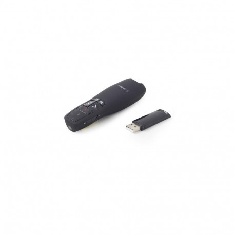 Gembird WP-L-12 wireless presenter RF Black