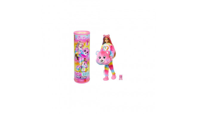Barbie Cutie Reveal Care Bears Doll &amp; Accessories, Series 2 Togetherness Bear with 10 Surpri