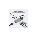 Green Cell HUBGC01 interface hub USB Type-C 5000 Mbit/s Silver
