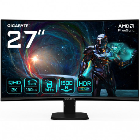 "GIGABYTE GS27QCA 68,6cm 27Zoll VA Monitor 2??560x1440 1?80Hz 250cd/m2 HDMI 2.1 x2 Display port 1.4 