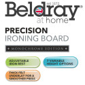 Beldray LA031213BLKFEU7 Precision Ironing Board - Monochrome 115X 36 CM