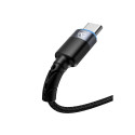 Tellur Data Cable USB to Type-C LED Nylon Braided 1.2m Black
