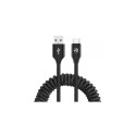 Tellur Data Cable Extendable USB to Type-C 3A 1.8m Black