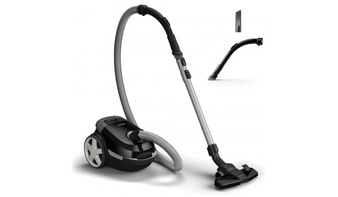 Philips 3000 series Bagged vacuum cleaner XD3112/09, 900W, TriActive, Deep Black