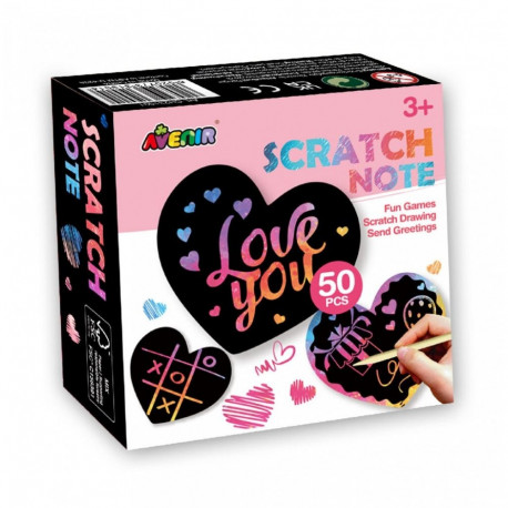 Scratch pads - Heart-shaped notes