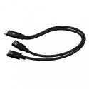 USB-C Cable Splitter Audio/Data Power Delivery 100W