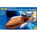 Plastic model Space Shuttle Discovery & Booster Rockets