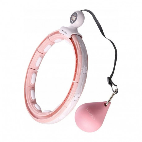 HMS Hula-Hop with weight and magnet + counter HHM15 pink