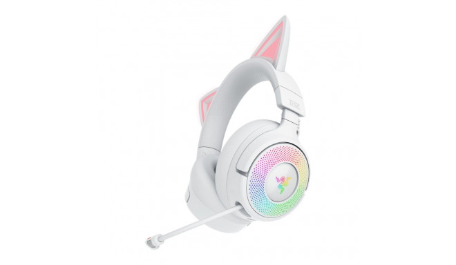 Razer Kraken Kitty V3 Pro bluetooth üle kõrva mikrofon juhtmevabad valged kõrvaklapid