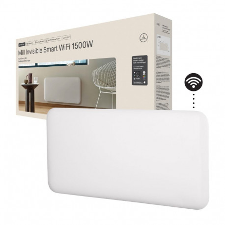Mill Invisible Smart WiFi Heater | PA1500WIFI4 | Panel Heater | 1500 W | Suitable for rooms up to 18