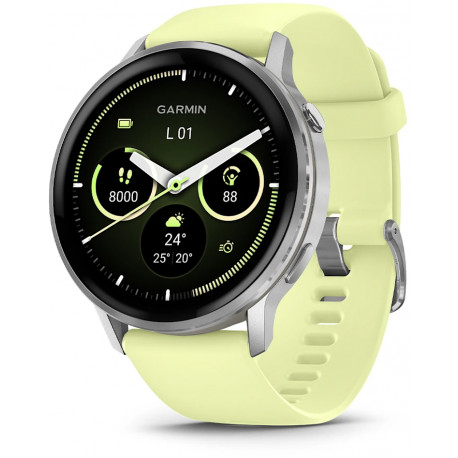 Garmin Venu 4 45mm, silver/citron