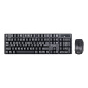 Gembird | Keyboard and mouse | KBS-W-01 | Keyboard and Mouse Set | Wireless | Mouse included | Batte