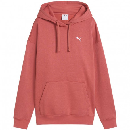 Bluza damska Puma ESS Relaxed Hoodie FL czerwona 684976 60 L